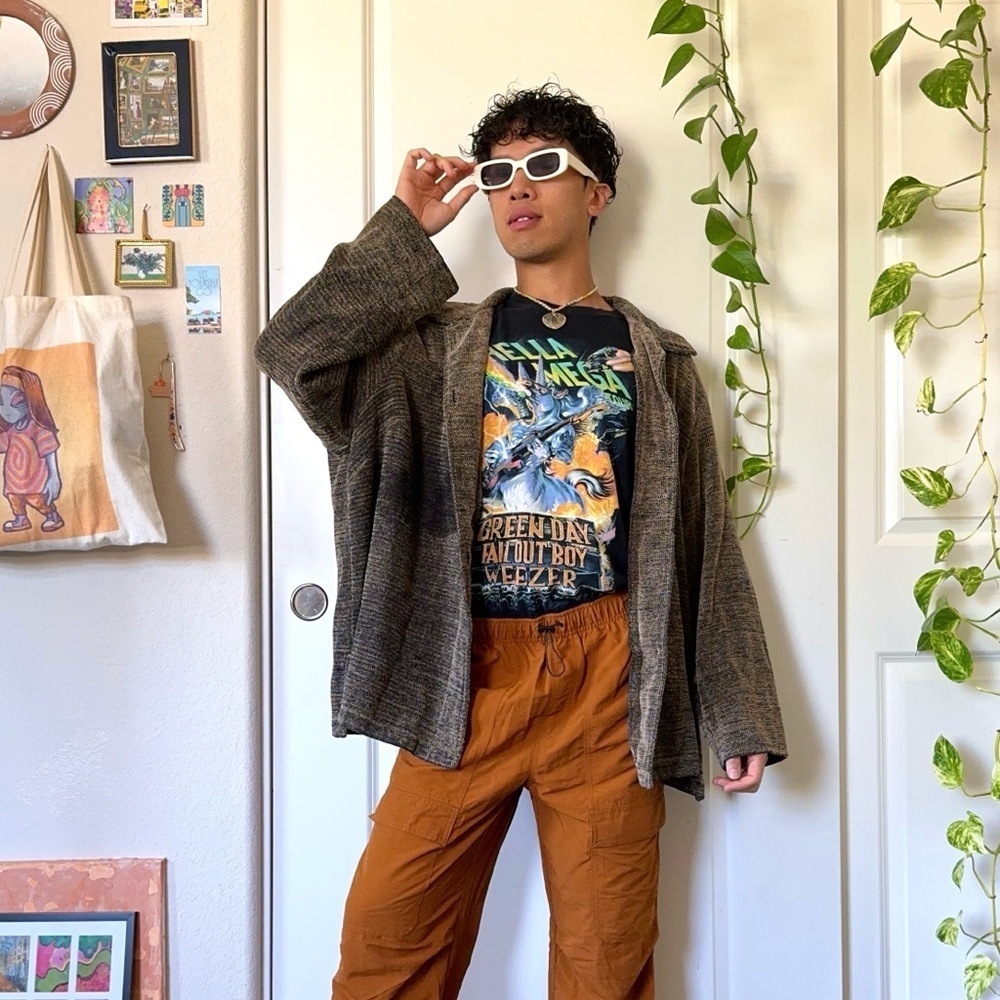 Vintage Oversized Grunge Cardigan